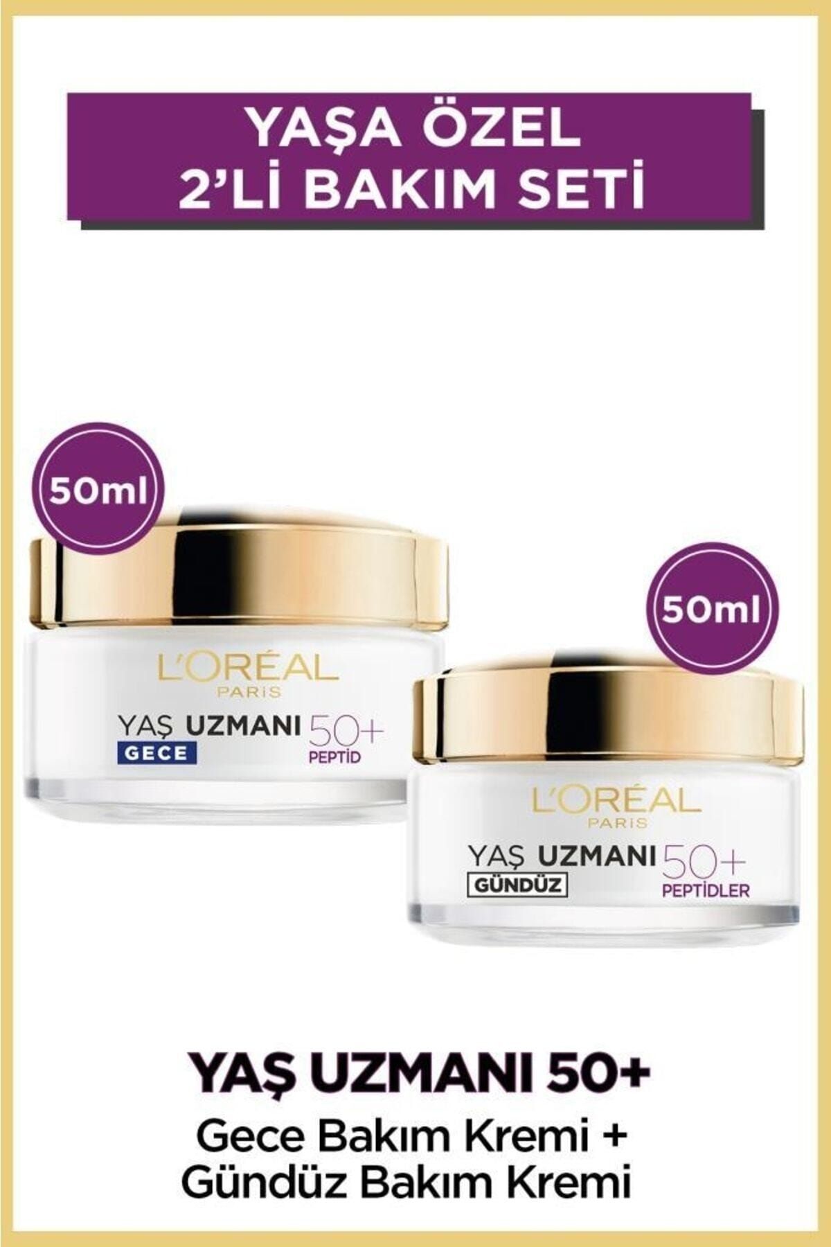 Loreal Paris Yaş Uzmanı Kırışıklık Karşıtı 50+ Peptidler Gündüz ve Gece Kremi