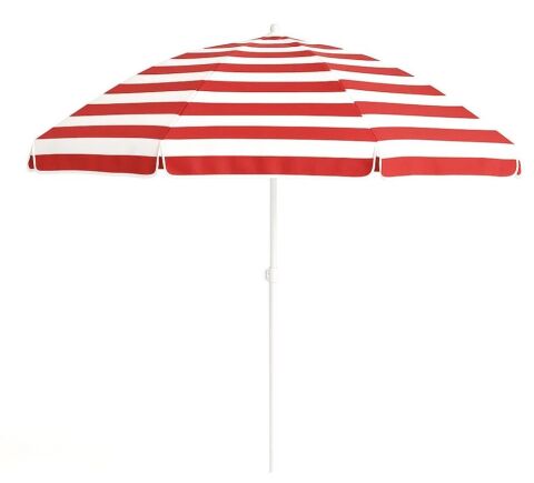 Kırmızı Beyaz 200cm, 8 telli Plaj Şemsiyesi