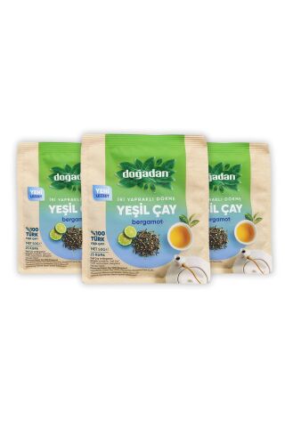 Doğadan Dökme Yeşil Çay Bergamot 50 gr x 3 Adet