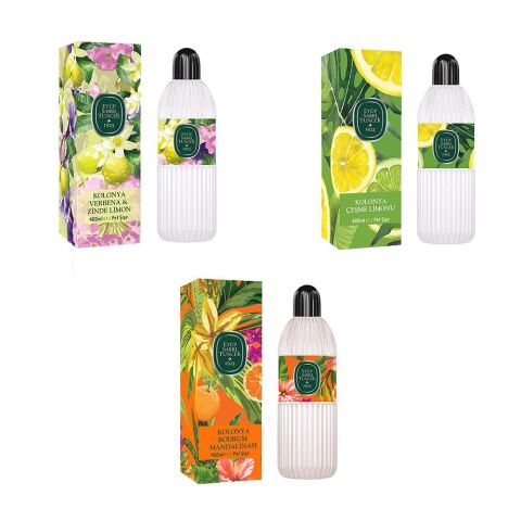 Eyüp Sabri Tuncer Kolonya Bodrum Mandalinası, Verbena & Zinde Limon ve Çeşme Limonu