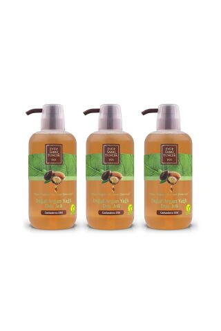 Eyüp Sabri Tuncer Doğal Argan Yağlı Duş Jeli 600 ml Pet Şişe X 3 Adet