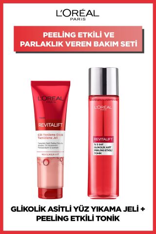 Loreal Paris Revitalift Tonik 180 ml ve Temizleme Jeli 150 ml