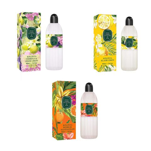 Eyüp Sabri Tuncer Kolonya Bodrum Mandalinası, Verbena & Zinde Limon ve Klasik Limon