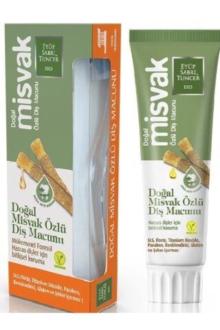 Eyüp Sabri Tuncer Doğal Misvak Özlü Diş Macunu 75 ml + Diş Fırçası Hediyeli