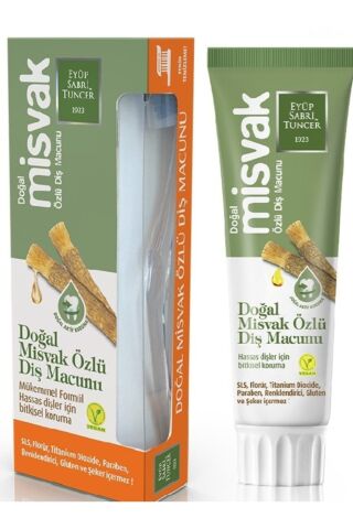 Eyüp Sabri Tuncer Doğal Misvak Özlü Diş Macunu 75 ml + Diş Fırçası Hediyeli