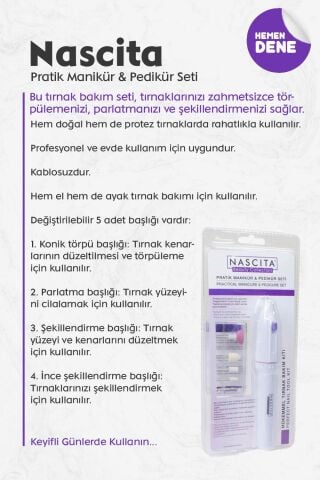 Nascita Pratik Manikür & Pedikür Seti