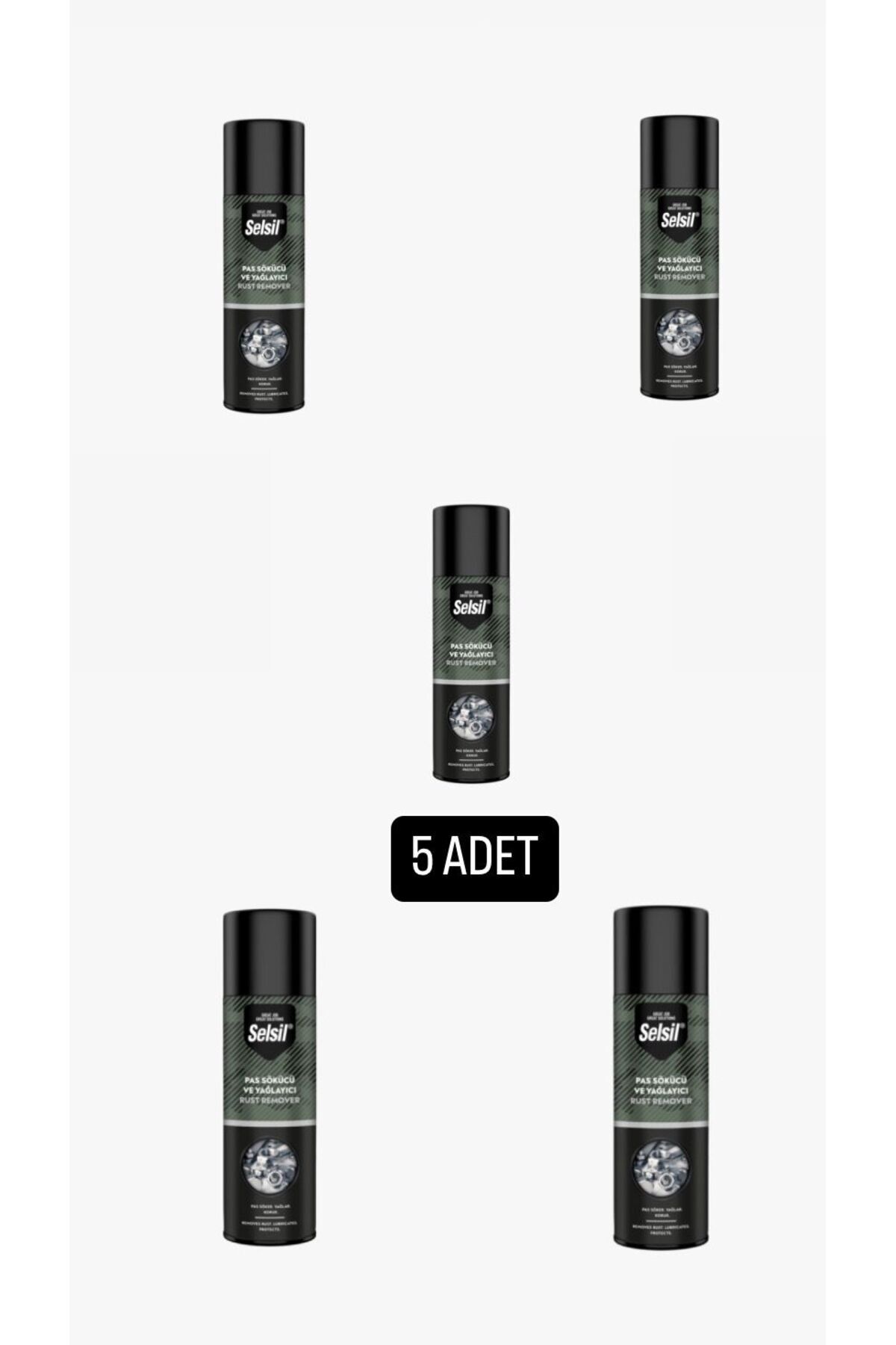 Selsil Pas Sökücü ve Yağlayıcı 200 ml, 5 Adet