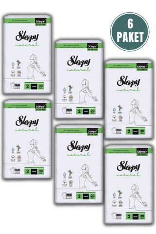 Natural Ultra Hassas Hijyenik Ped Mega Fırsat Paketi Uzun 120 Adet ve ROSIE