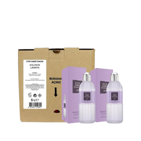 Düvenci Toptan Eyüp Sabri Tuncer Lavanta Kolonya Seti 3' lü Paket Model 242