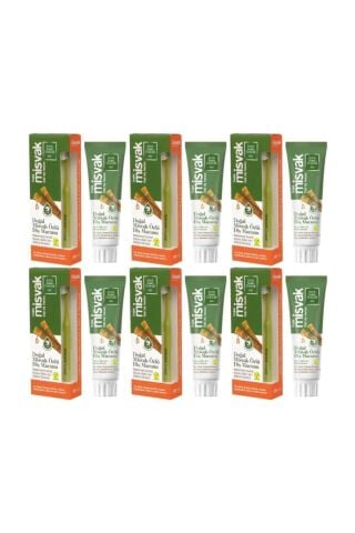 Eyüp Sabri Tuncer Doğal Misvak Özlü Diş Macunu 75 ml + Diş Fırçası Hediyeli x 6 Adet