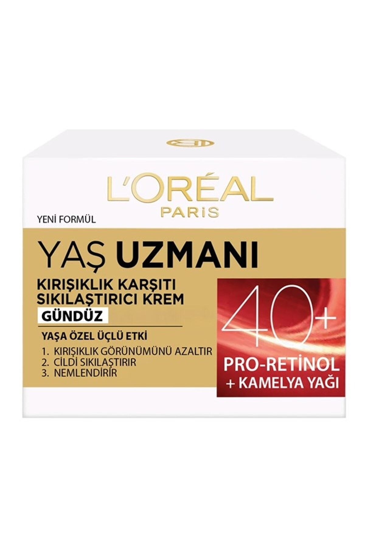 L'Oreal Paris Yaş Uzmanı 40+ Kırışıklık Karşıtı Sıkılaştırıcı Gündüz Kremi 50 ml