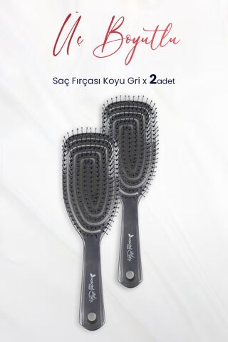 Nascita Üç Boyutlu Saç Fırçası Koyu Gri x 2 Adet