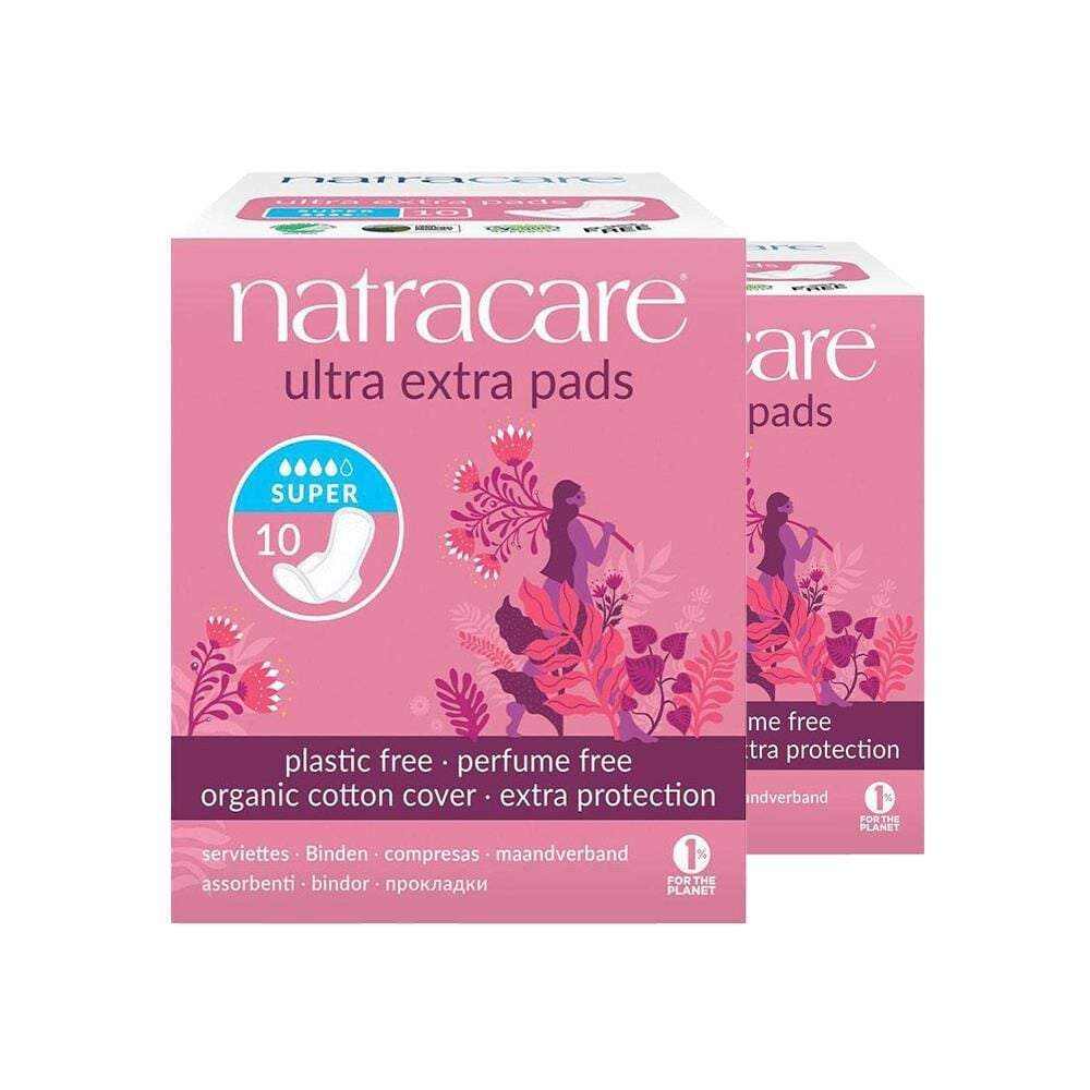 Natracare Ultra Ekstra Ped Super 10 Adet x 2