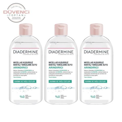 Diadermine Arındırıcı Micellar Kusursuz Makyaj Temizleme Suyu 400 ml x 3 Adet