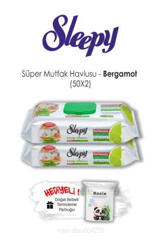 Sleepy Süper Mutfak Havlusu 50x2 Bergamotlu ve ROSIE