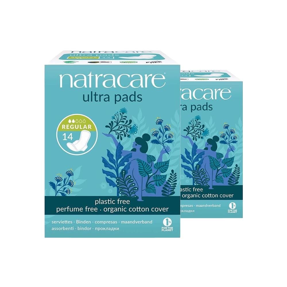 Natracare Organic Cotton Cover Ultra Pads 14 Adet x 2
