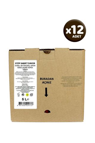 Eyüp Sabri Tuncer Köpük Sabun Japon Kiraz Çiçeği 5000 ml x 12 Adet