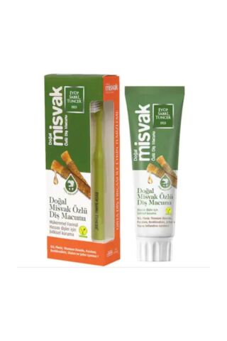 Eyüp Sabri Tuncer Doğal Misvak Özlü Diş Macunu 75 ml + Diş Fırçası Hediyeli x 3 Adet