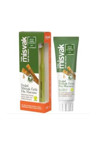 Eyüp Sabri Tuncer Doğal Misvak Özlü Diş Macunu 75 ml + Diş Fırçası Hediyeli x 3 Adet