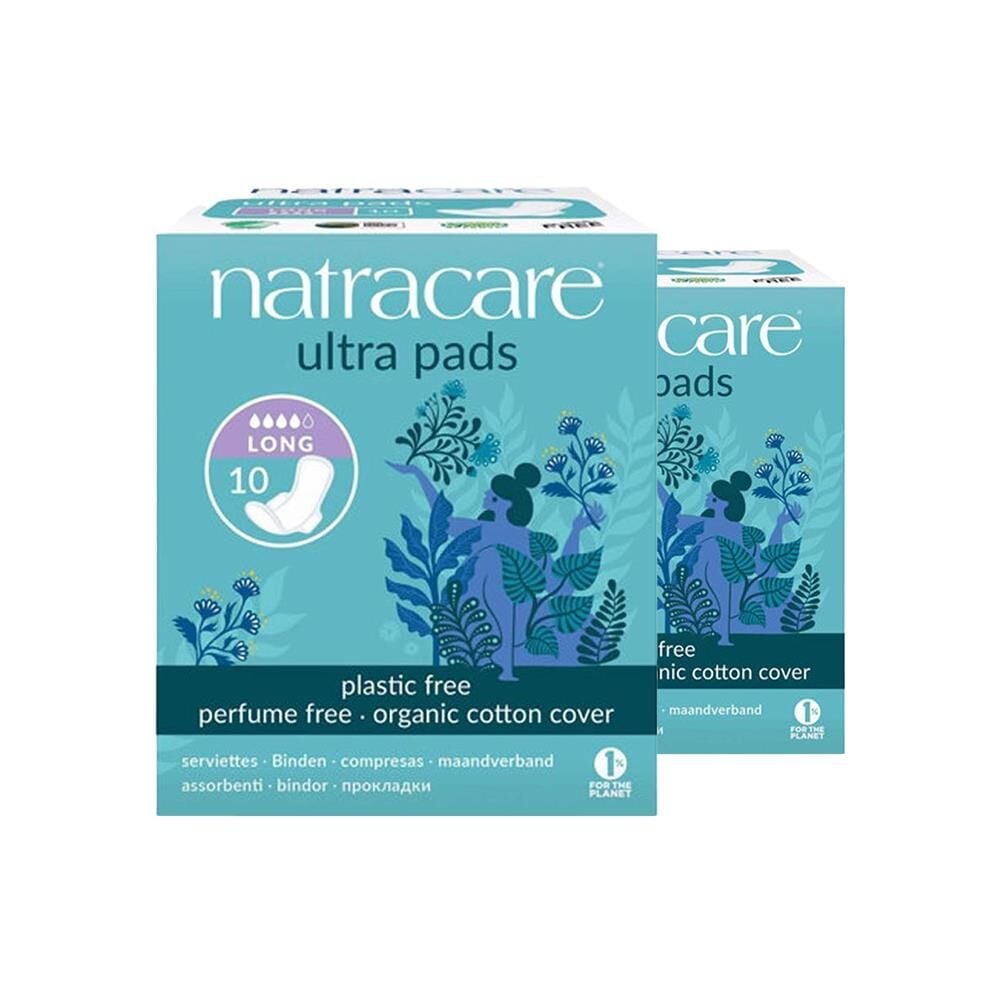 Natracare Organic Cotton Cover Ultra Uzun 10 Adet x 2
