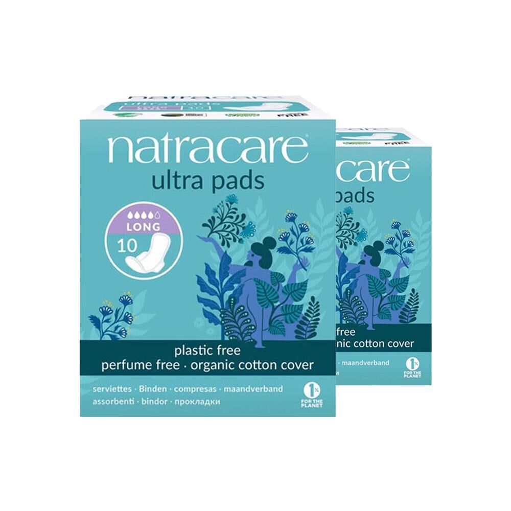 Natracare Organic Cotton Cover Ultra Uzun 10 Adet x 2