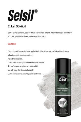 Selsil 3'lü Etiket Sökücü, 200 ml ve rosie pamuk