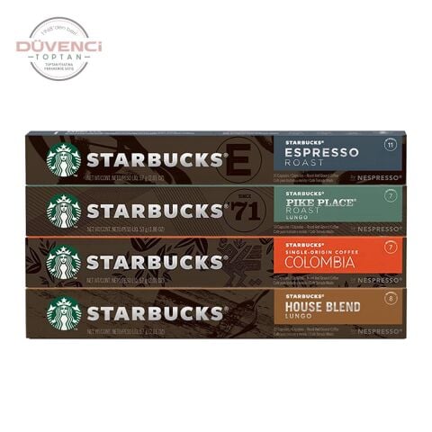 Starbucks Kapsül Kahve Seti 4' lü (Housei Pike, Espresso ve Colombia)