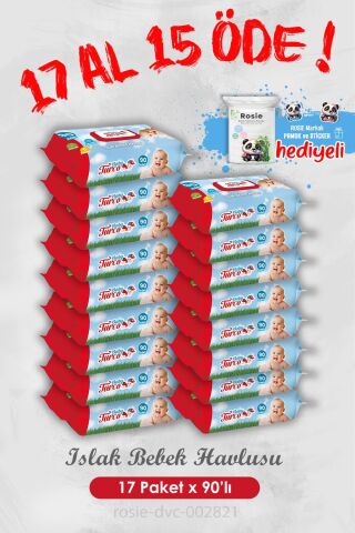 17 Al 15 Öde Islak Bebek Havlusu 90'lı ve Rosie
