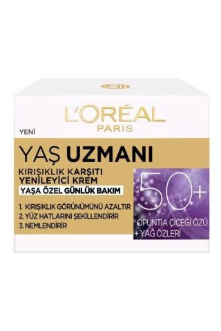 Loreal Paris Yaş Uzmanı 50+ Kırışıklık Karşıtı Yenileyici Gündüz & Gece Kremi Seti