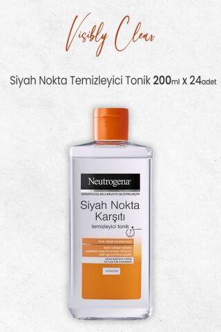 Neutrogena Visibly Clear Siyah Nokta Temizleyici Tonik 200 Ml x 24 Adet