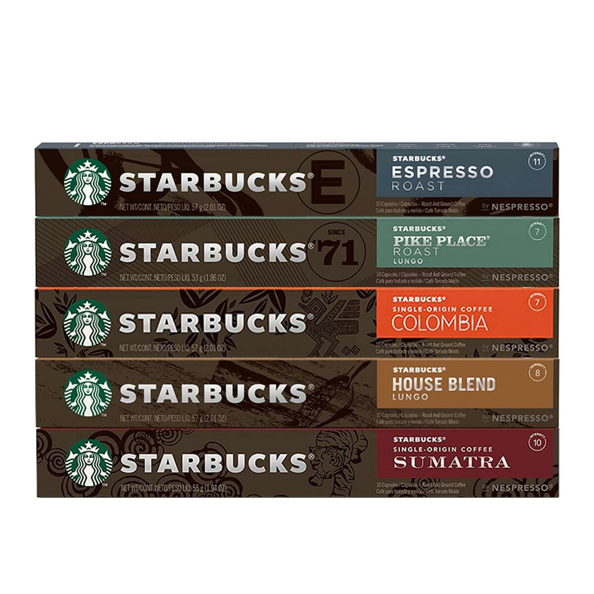 Starbucks Kapsül Kahve Seti, House, Sumatra, Espresso, Pike ve Colombia
