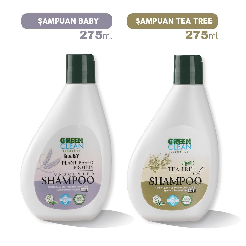 Green Clean Baby ve Tea Tree Şampuan 275 ml