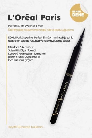 Loreal Paris Perfect Slim Eyeliner Siyah