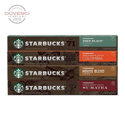Starbucks Kapsül Kahve Set, Colombia, Sumatra, House ve Pike Place