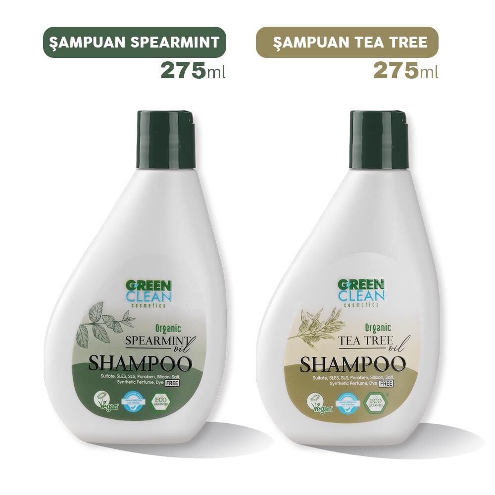 Green Clean Şampuan Spearmint ve Tea Tree 275 ml