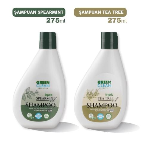Green Clean Şampuan Spearmint ve Tea Tree 275 ml