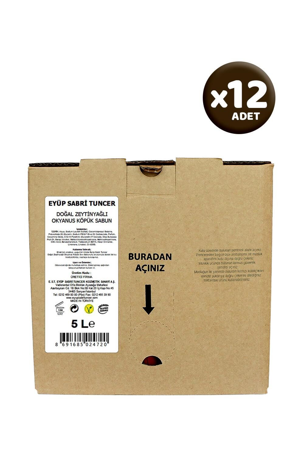 Eyüp Sabri Tuncer Köpük Sabun Okyanus 5000 ml x 12 Adet