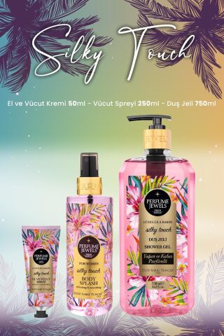 Eyüp Sabri Tuncer Silky Touch Vücut Spreyi 250 ml, Duş Jeli 750 ml ve Krem 50 ml