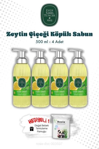500 ML Çeşme Limonu Köpük Sabun X4 ve ROSIE