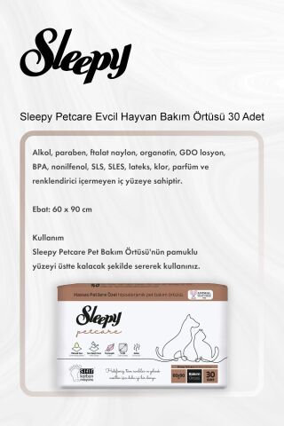 Sleepy Petcare Evcil Hayvan Bakım Örtüsü 30 Adet 5 Al 4 Öde ve Rosie Pamuk