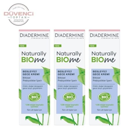 Diadermine Naturally Bio Me Besleyici Gece Kremi 50 ml x 3 Adet