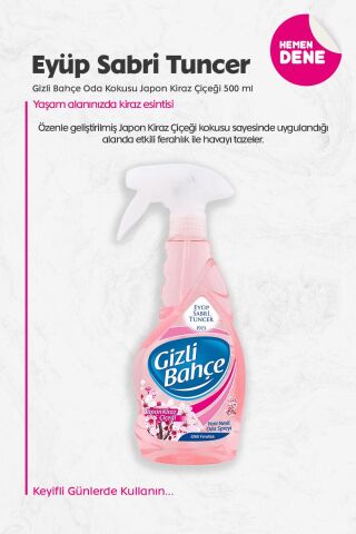Eyüp Sabri Tuncer Gizli Bahçe Oda Kokusu Japon Kiraz Çiçeği 500 ml