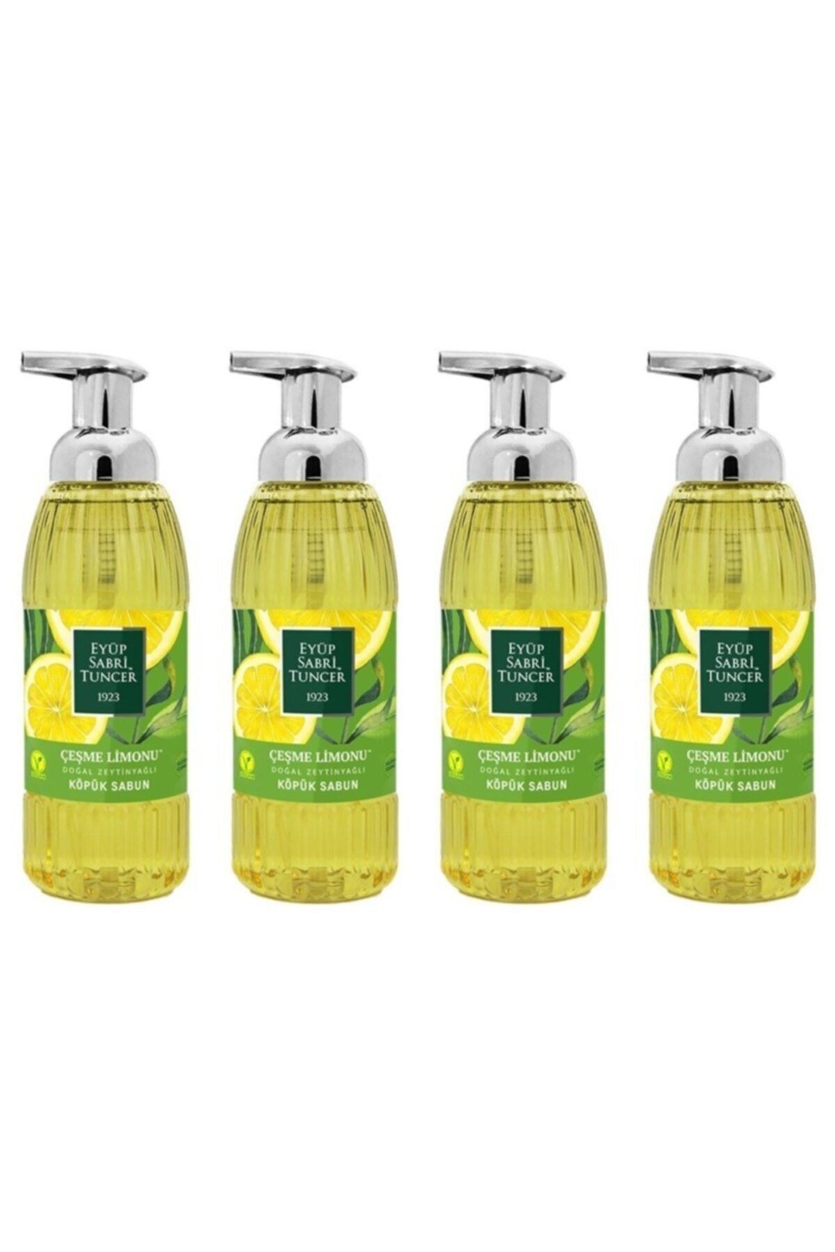 Zeytinyağlı Çeşme Limon Köpük Sabun 500ml X 4 Adet
