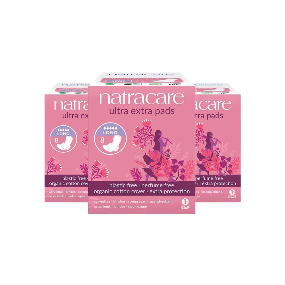 Natracare Ultra Ekstra Ped Long 8 Adet x 3