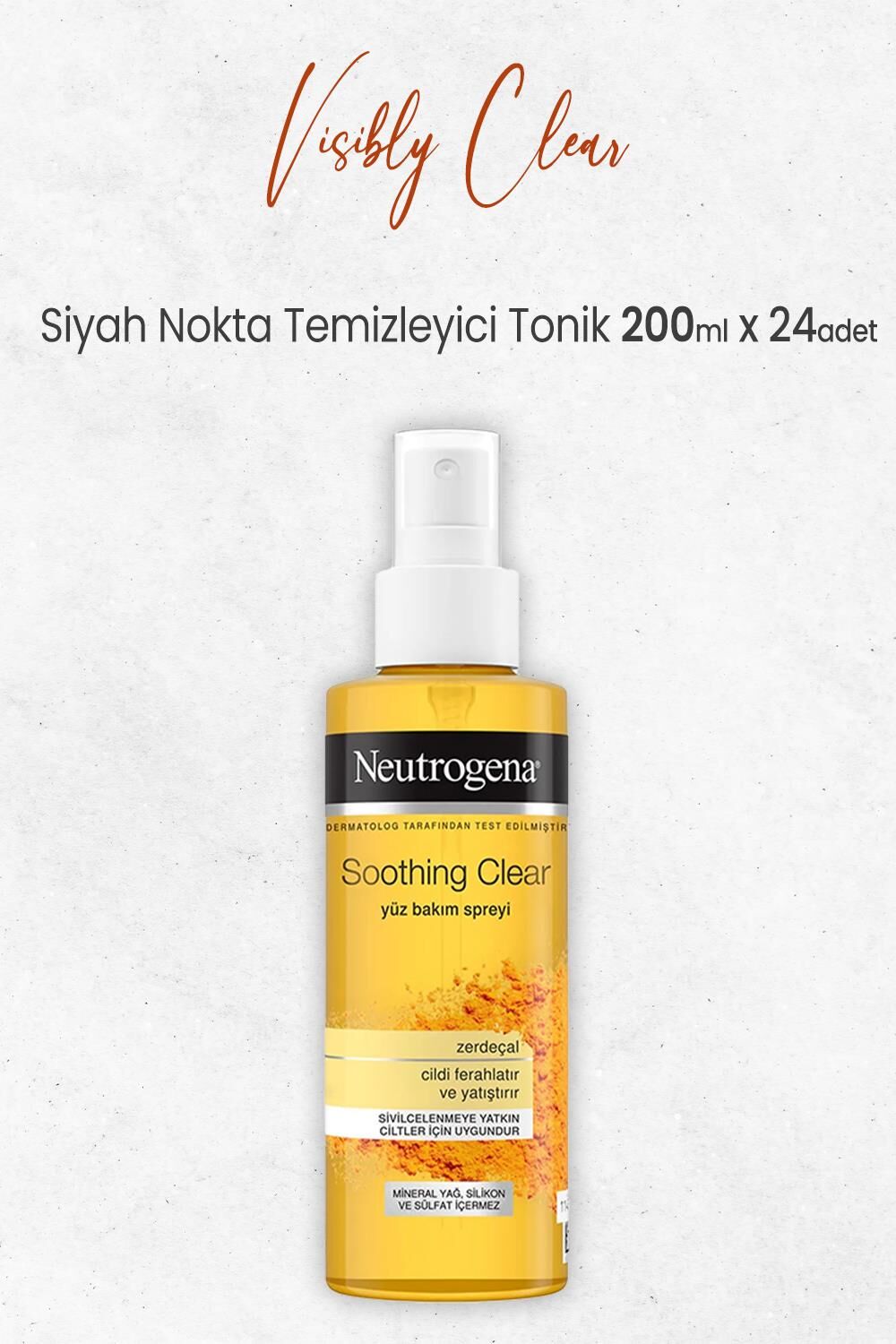 Neutrogena Soothing Clear Yüz Bakım Spreyi 125ml x 24 Adet