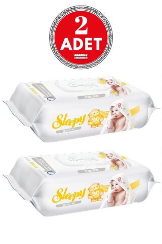 Sensitive Islak Mendil 90 Yaprak 2 Adet