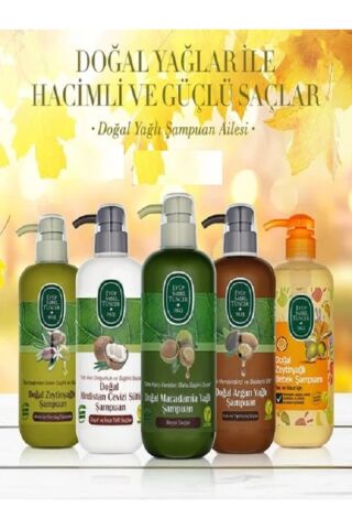 Eyüp Sabri Tuncer Doğal Zeytinyağlı Şampuan Ailesi