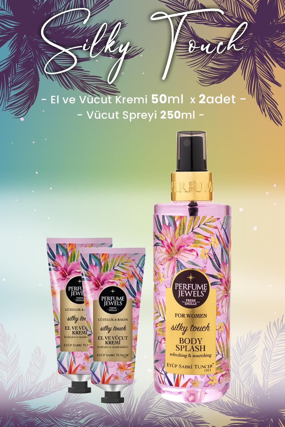 Eyüp Sabri Tuncer Silky Touch Vücut Spreyi 250 ml ve Krem 50 ml x 2 Adet