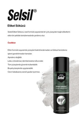 Selsil 65 AL 55 ÖDE, 200 ml Etiket Sökücü ve rosie pamuk