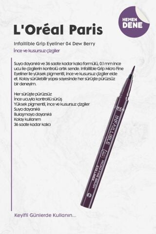Loreal Paris Infaillible Grip Eyeliner 04 Dew Berry